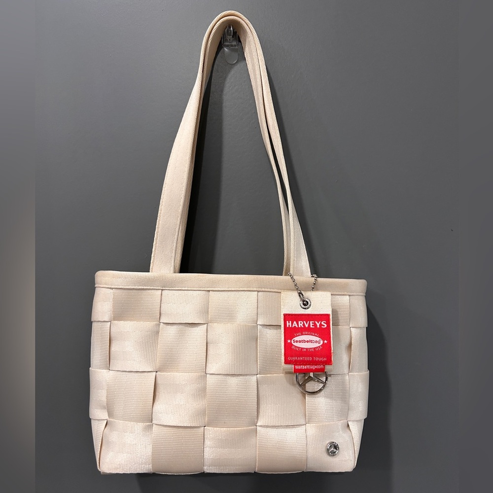 Harveys Seatbeltbag Cream Woven Tote
